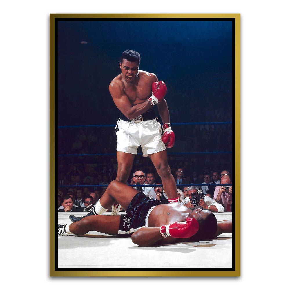 Mike tyson Gold Canvas frame acrylic canvas Frames