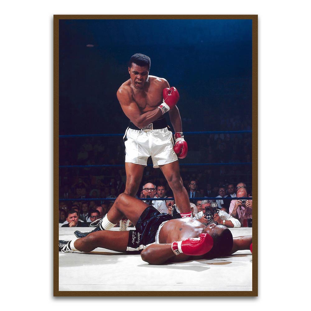 Mike tyson Brown Printed frame acrylic canvas Frames