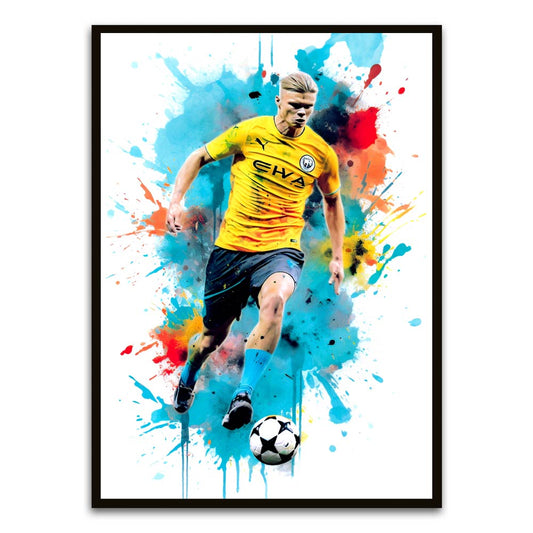 Player 1 Black Printed frame acrylic canvas Frames