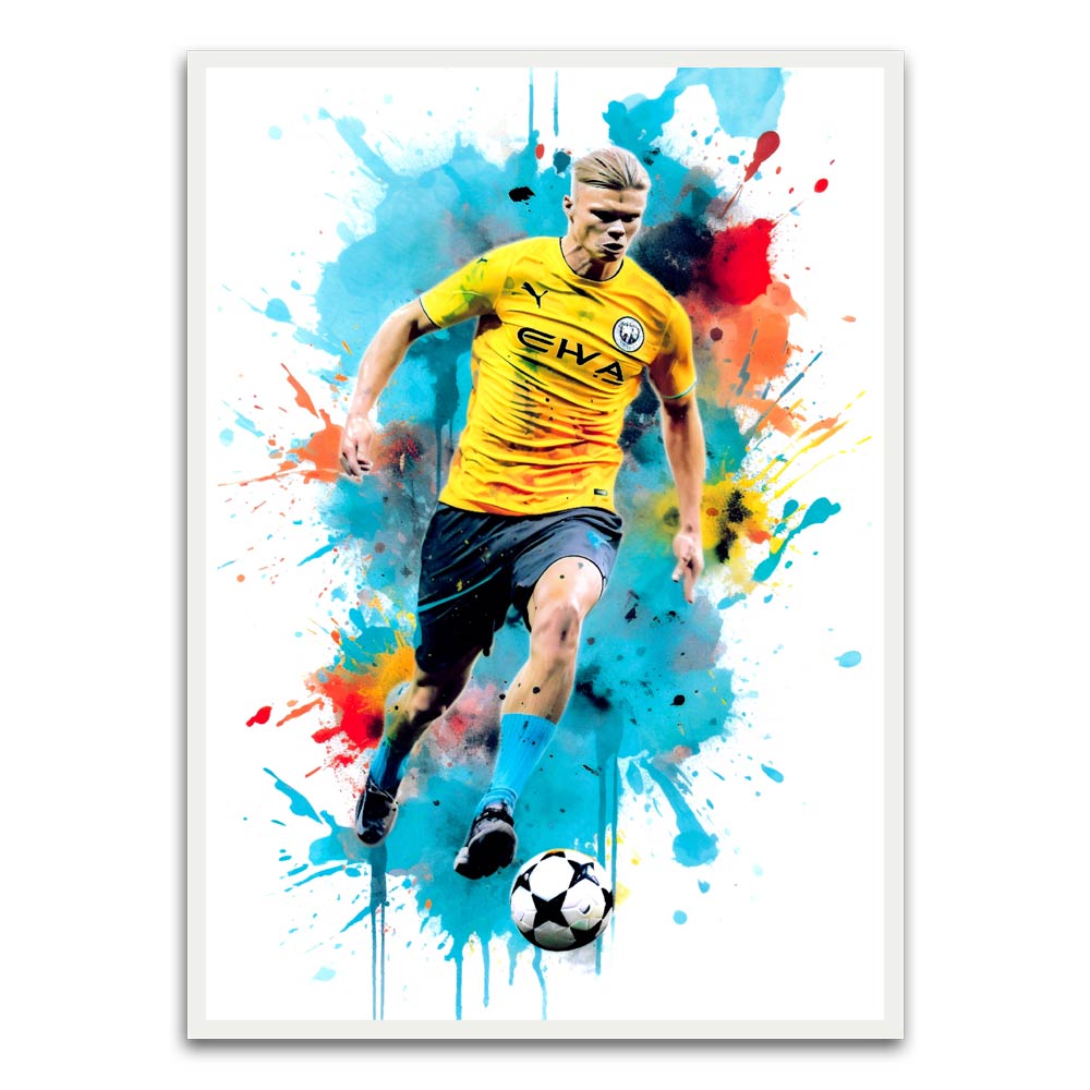 Player 1 White Printed frame acrylic canvas Frames