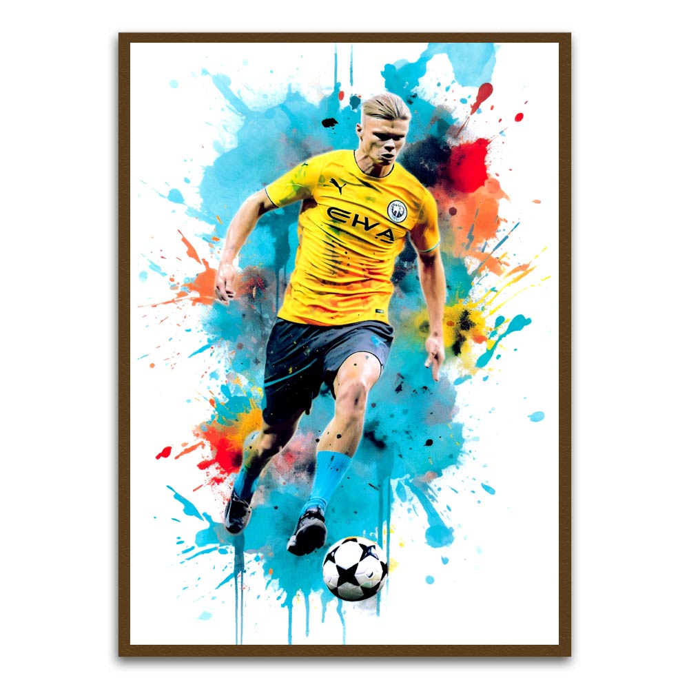 Player 1 Brown Printed frame acrylic canvas Frames