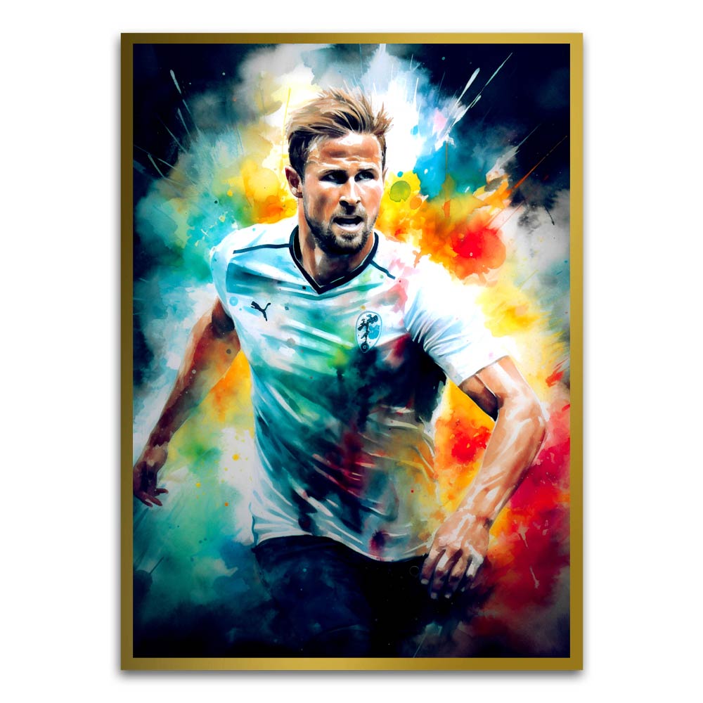 Player 2 Gold Printed frame acrylic canvas Frames