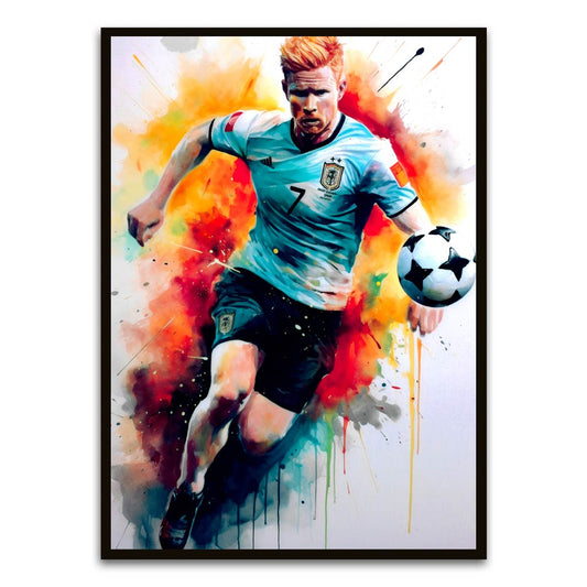 Player 3 Black Printed frame acrylic canvas Frames