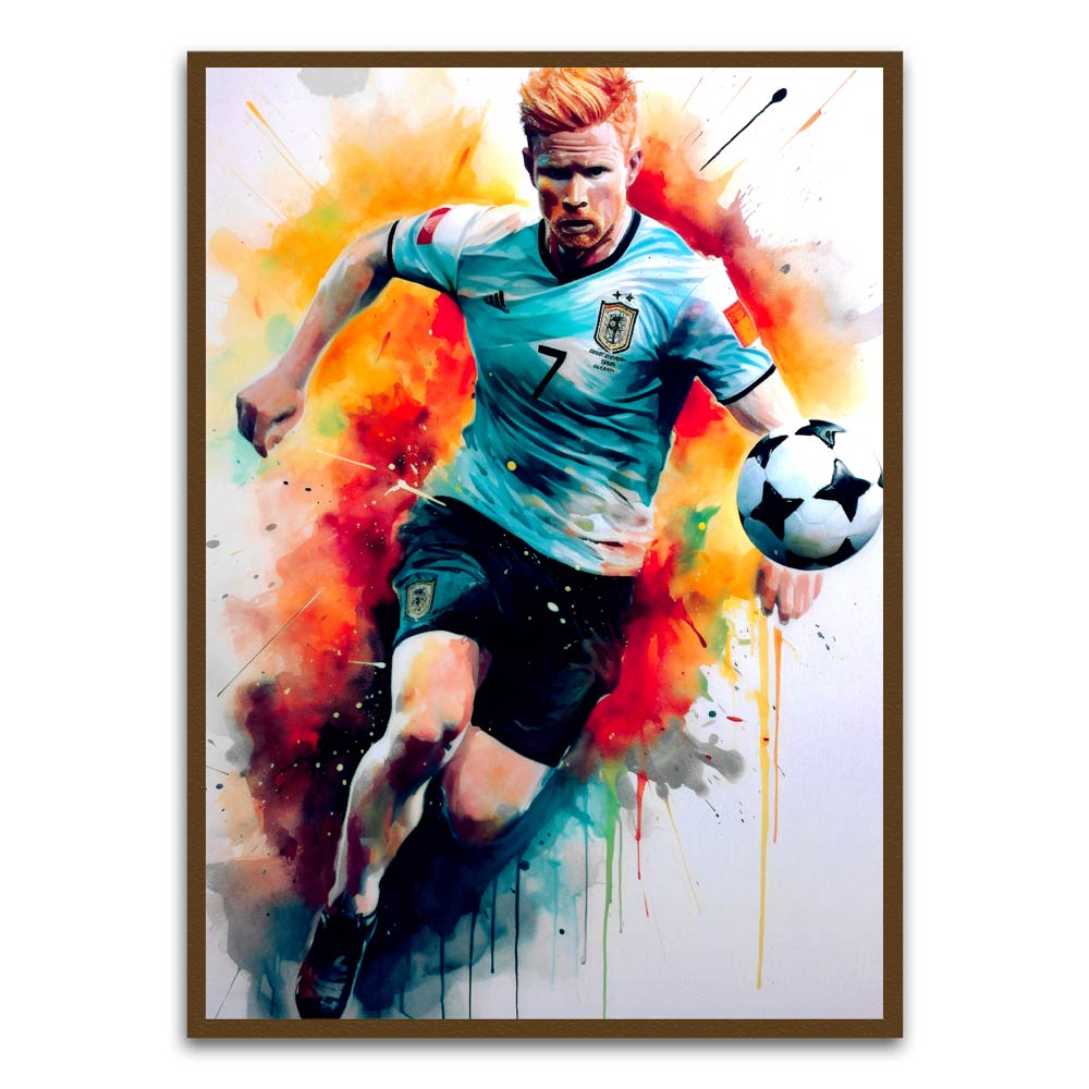 Player 3 Brown Printed frame acrylic canvas Frames