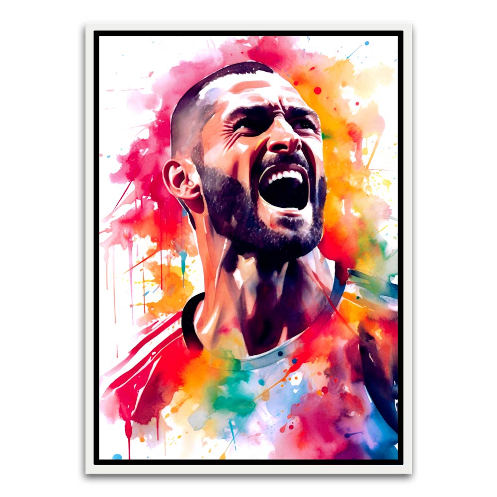 Player 4 White Canvas frame acrylic canvas Frames