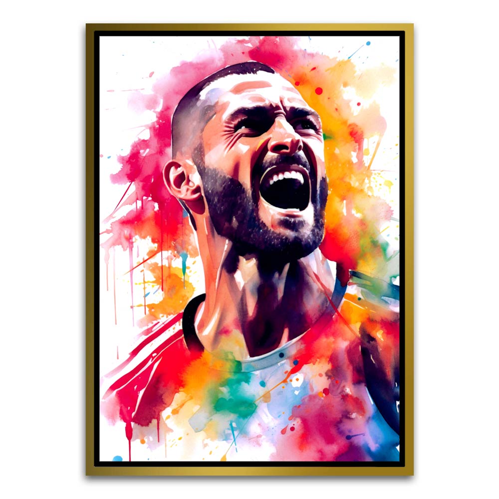 Player 4 Gold Canvas frame acrylic canvas Frames