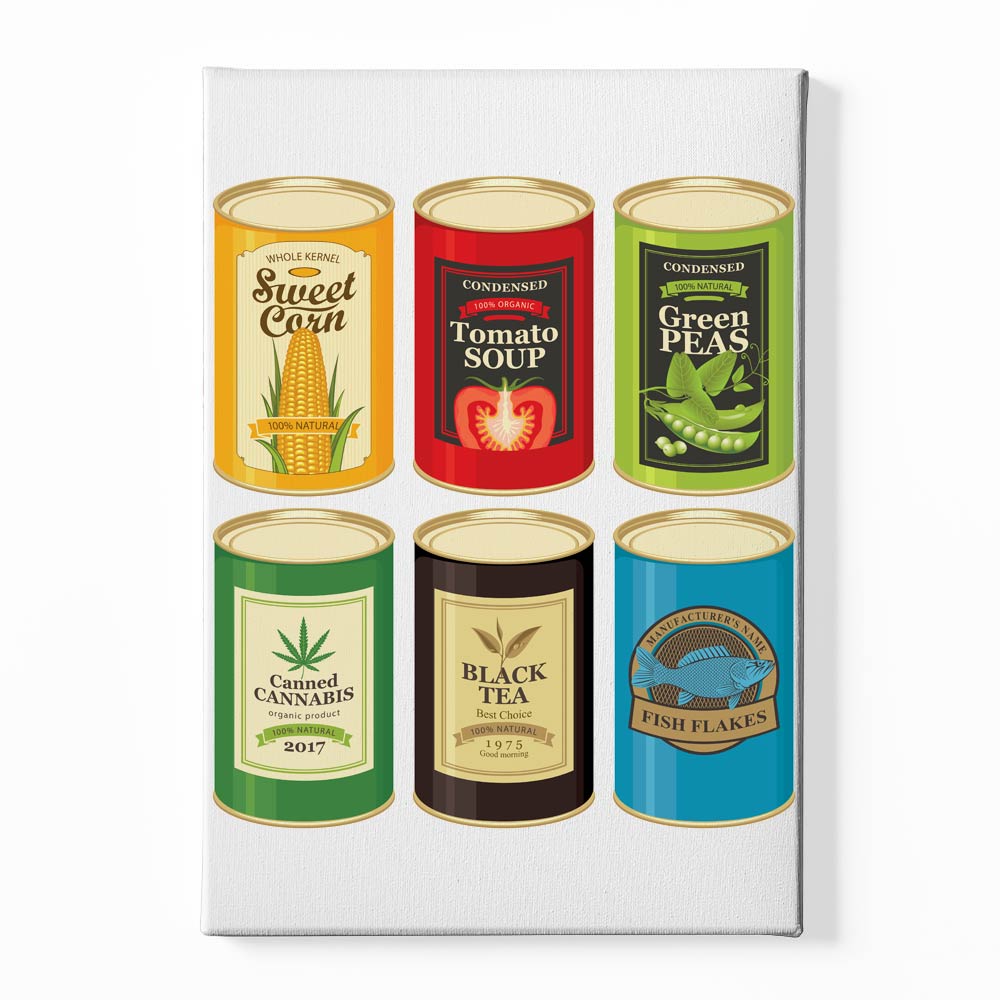 Cans Canvas acrylic canvas Frames