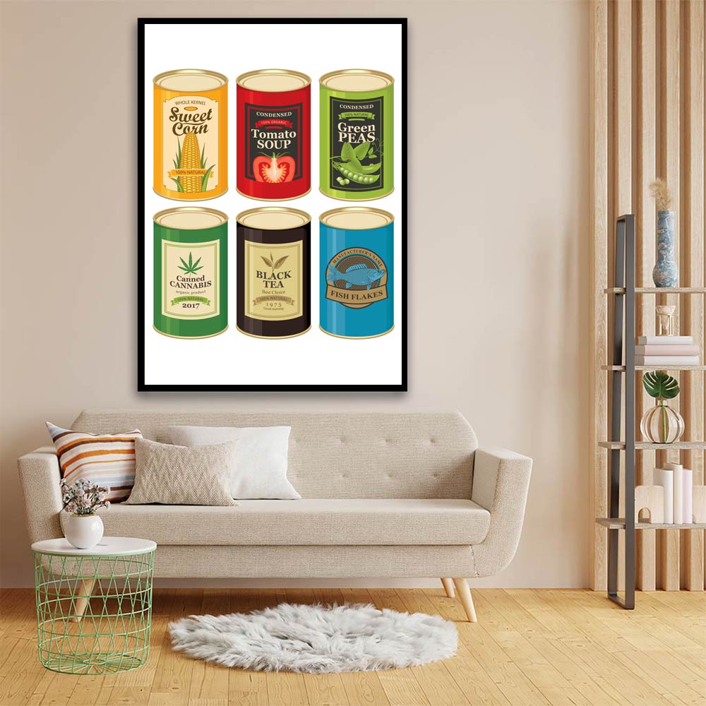 Cans acrylic canvas Frames