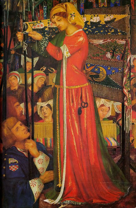 Dante Gabriel Rossetti - Before the Battle 50X40 Canvas