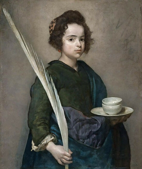 Diego Rodriguez de Silva y Velazquez - Saint Rufina 50X40 Canvas