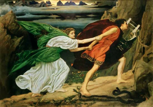 Edward John Poynter - Orpheus and Eurydice 50X40 Canvas