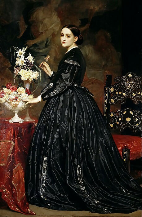 Frederic Leighton - Mrs James Guthrie 50X40 Canvas