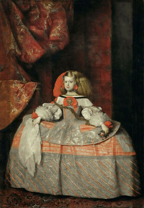 Diego Rodriguez de Silva y Velazquez – Portrait of the Infanta Margarita 50X40 Canvas