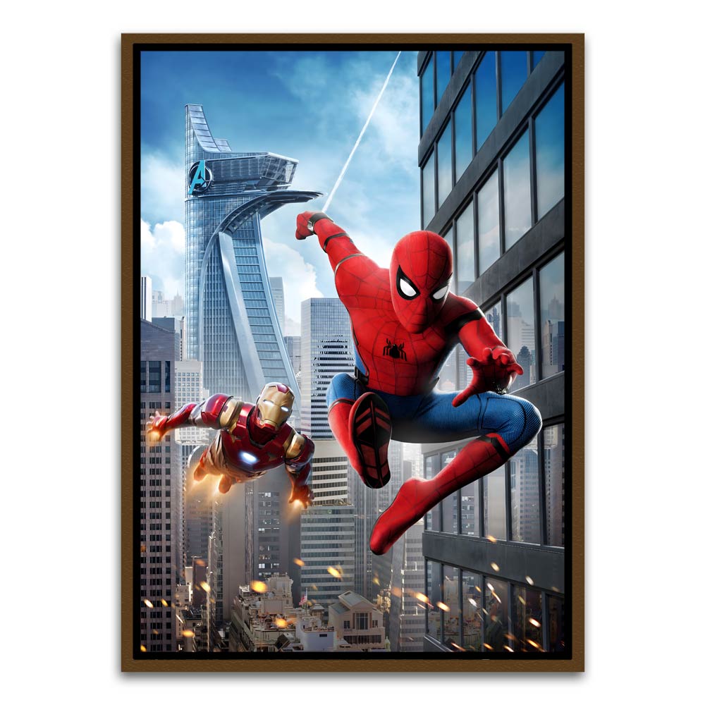 Spider man 18 Brown Canvas frame acrylic canvas Frames