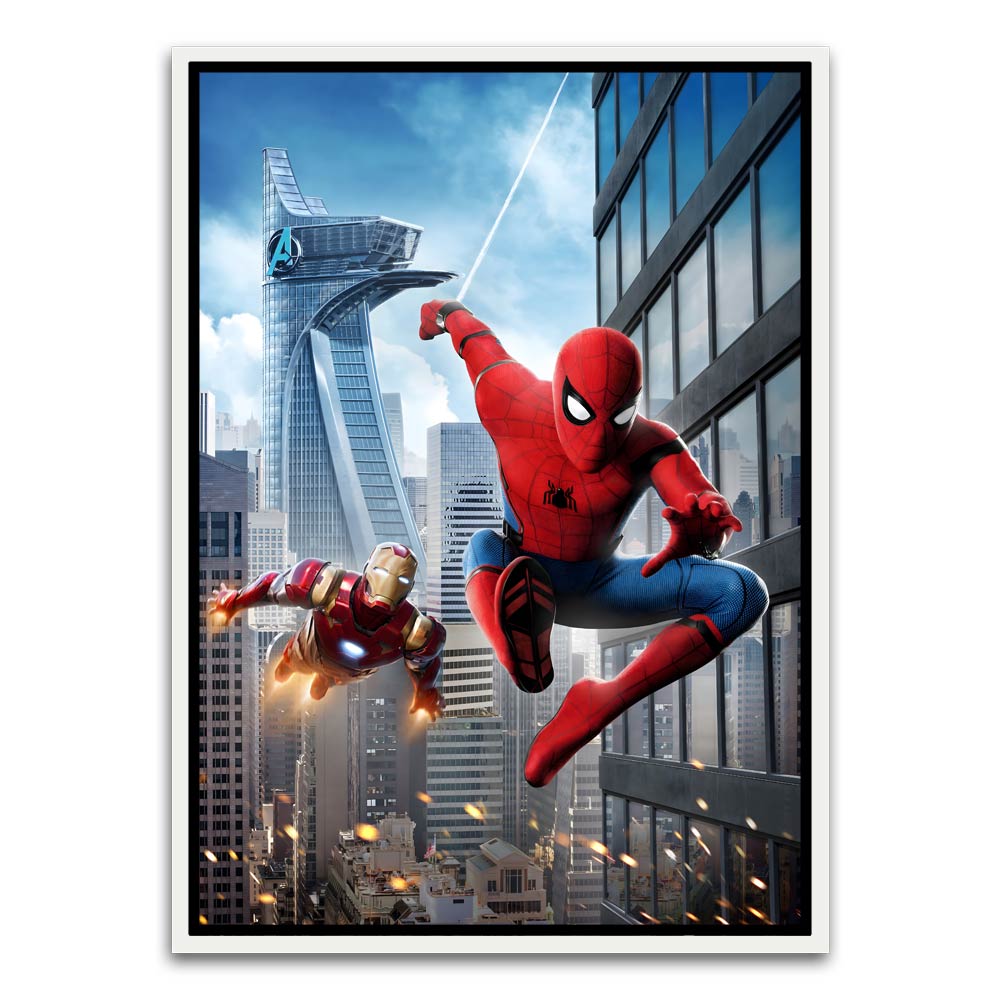 Spider man 18 White Canvas frame acrylic canvas Frames