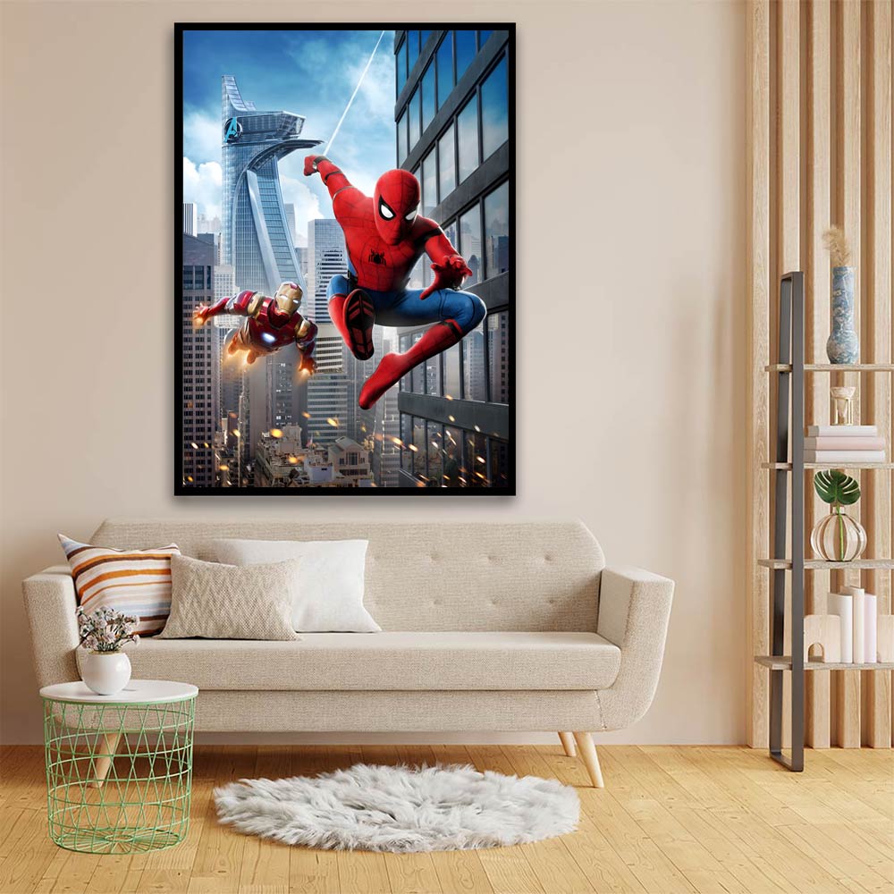 Spider man 18 acrylic canvas Frames