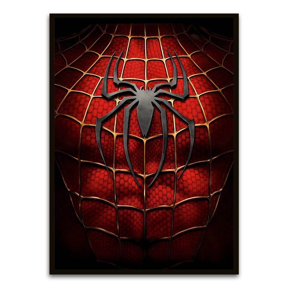 Spider man 17 Black Printed frame acrylic canvas Frames