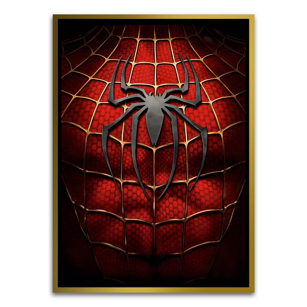 Spider man 17 Gold Canvas frame acrylic canvas Frames