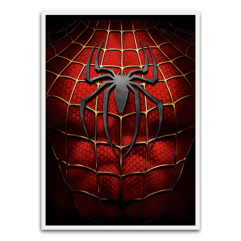 Spider man 17 White Printed frame acrylic canvas Frames