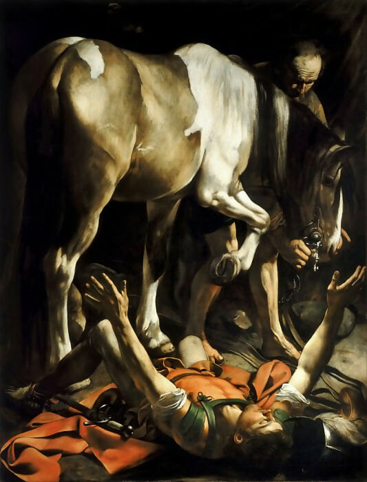 Michelangelo Merisi da Caravaggio – The Conversion of Saul on the Road to Damascus 50X40 Canvas