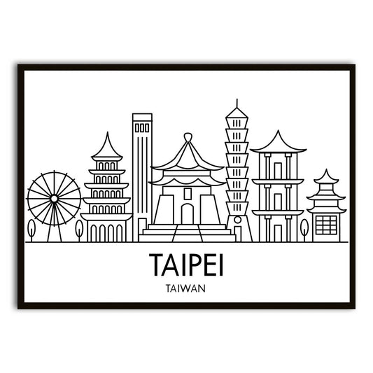 Taiwan Black Printed frame acrylic canvas Frames