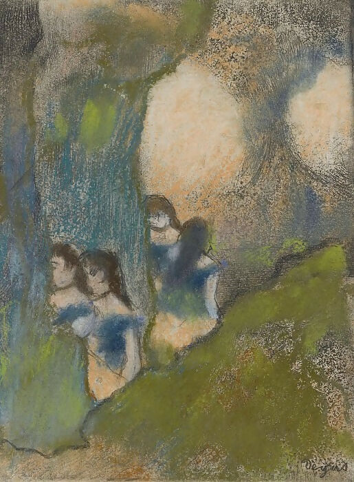 Paintings from Sotheby's auctions – Edgar Degas - Dancers behind the Scenes 50X40 Canvas