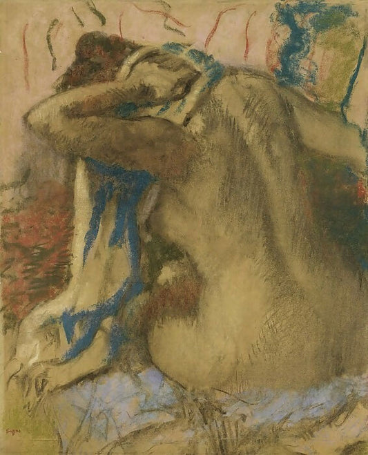 Paintings from Sotheby's auctions – Edgar Degas - Woman Drying Her Hair, 1885 50X40 Canvas