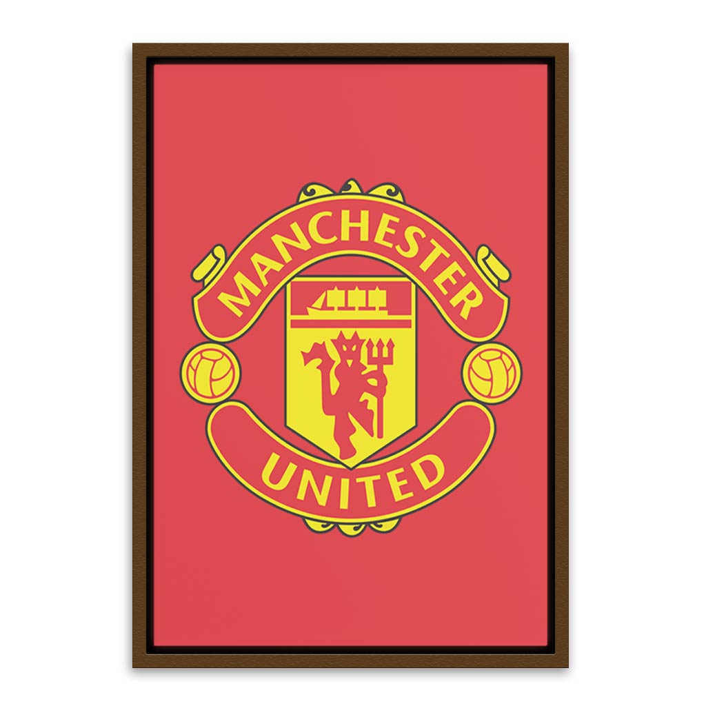 Manchester United Brown Canvas frame acrylic canvas Frames