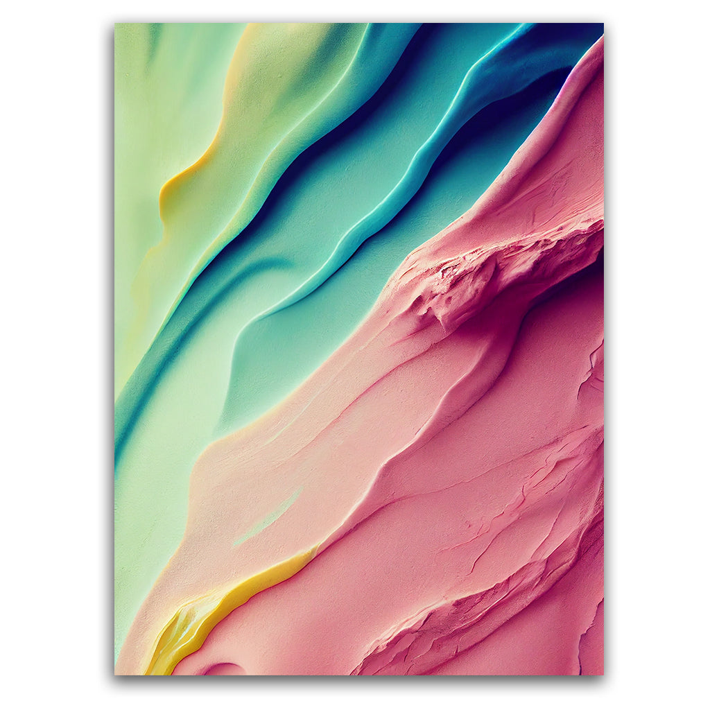 COLOUR WAVE Canvas acrylic canvas Frames