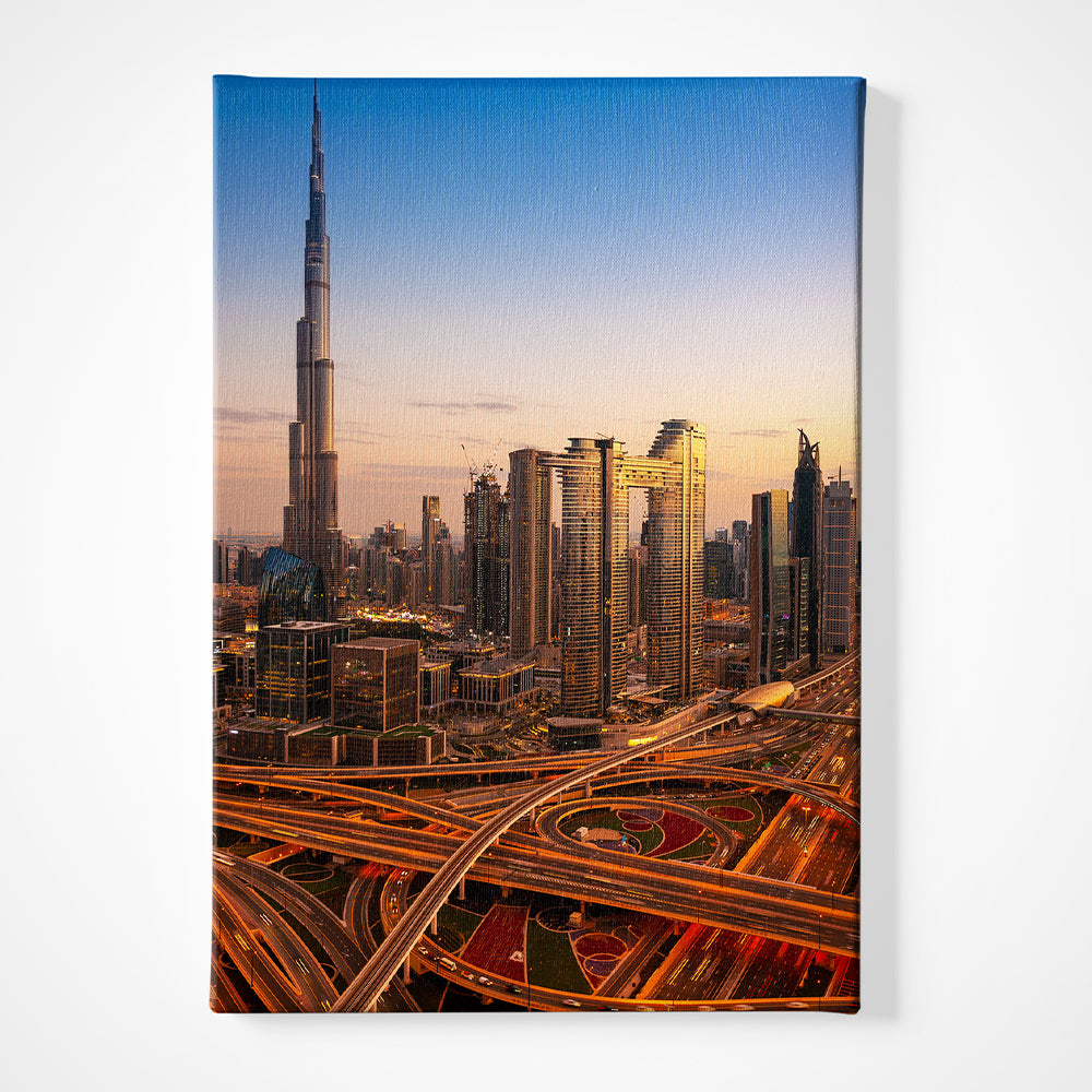 Dubai Futuristic Canvas acrylic canvas Frames