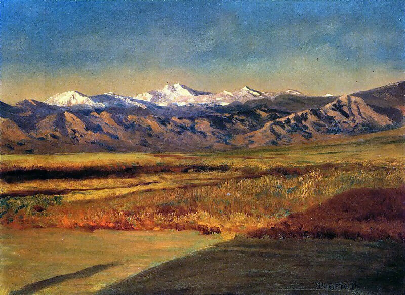 Albert Bierstadt - The Great Tetons 50X100 Canvas