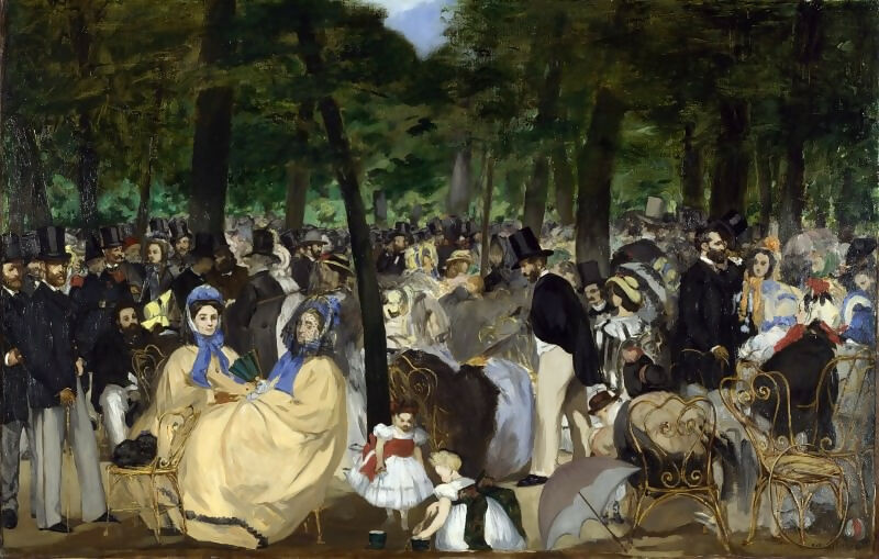 Edouard Manet – Music in the Tuileries Garden 50X40 Canvas