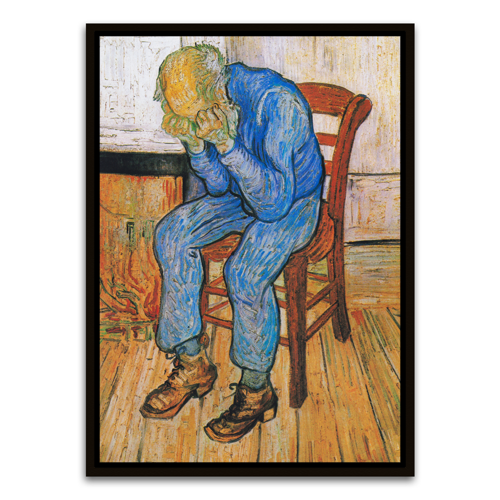 Contemplation in Blue Black Canvas frame acrylic canvas Frames