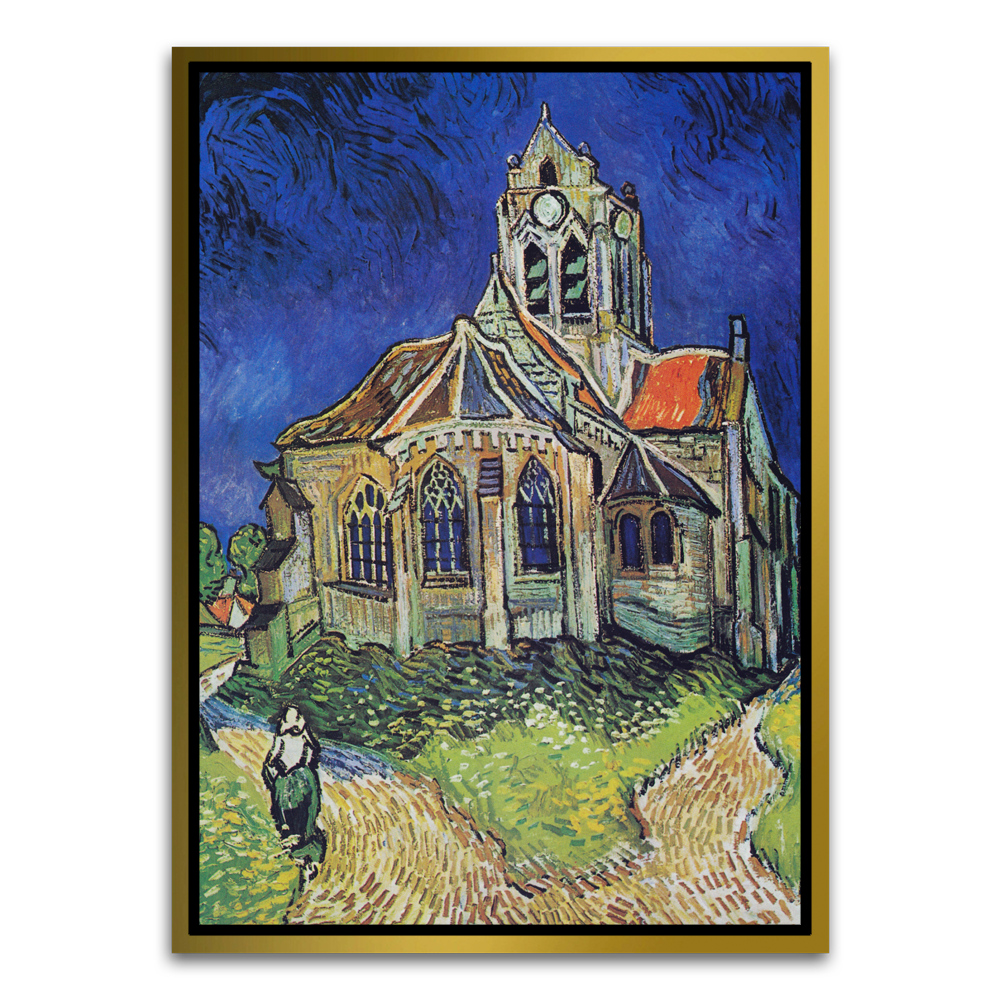 The Church at Auvers Gold Canvas frame acrylic canvas Frames