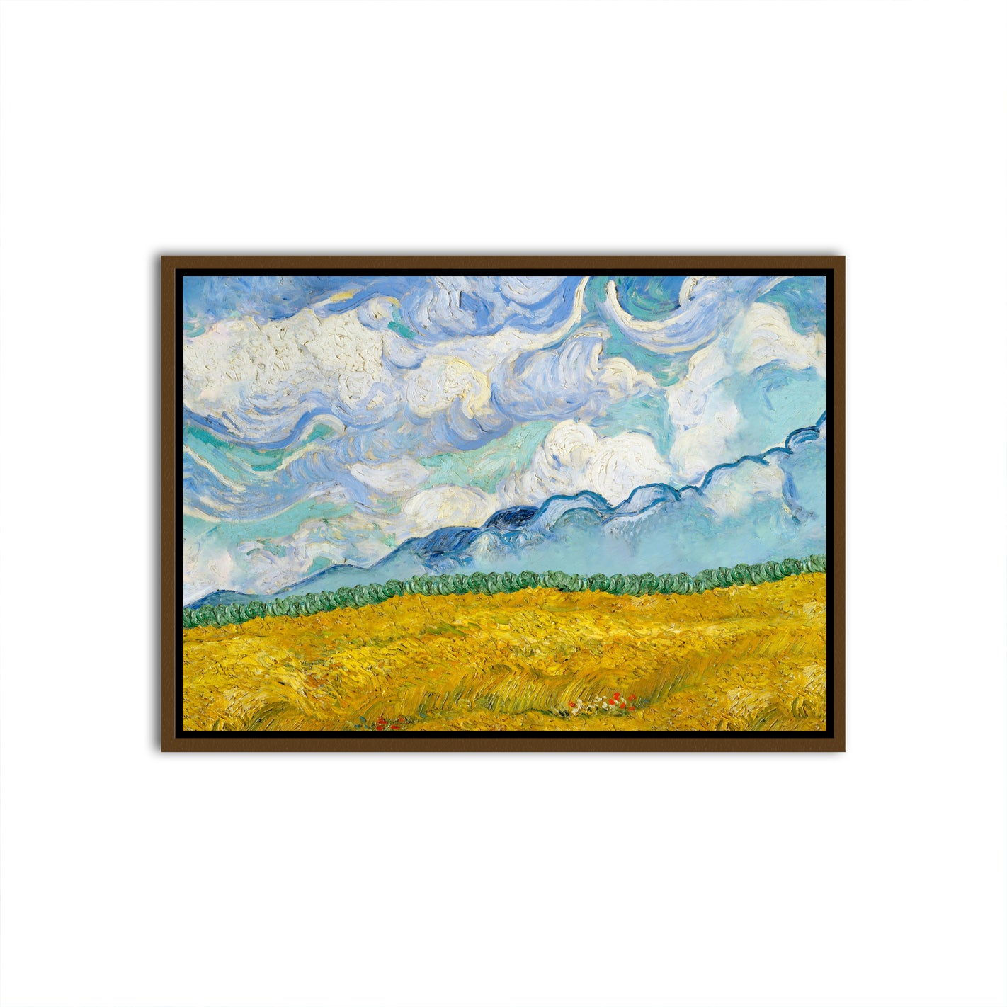 Whirling Clouds Brown Canvas frame acrylic canvas Frames