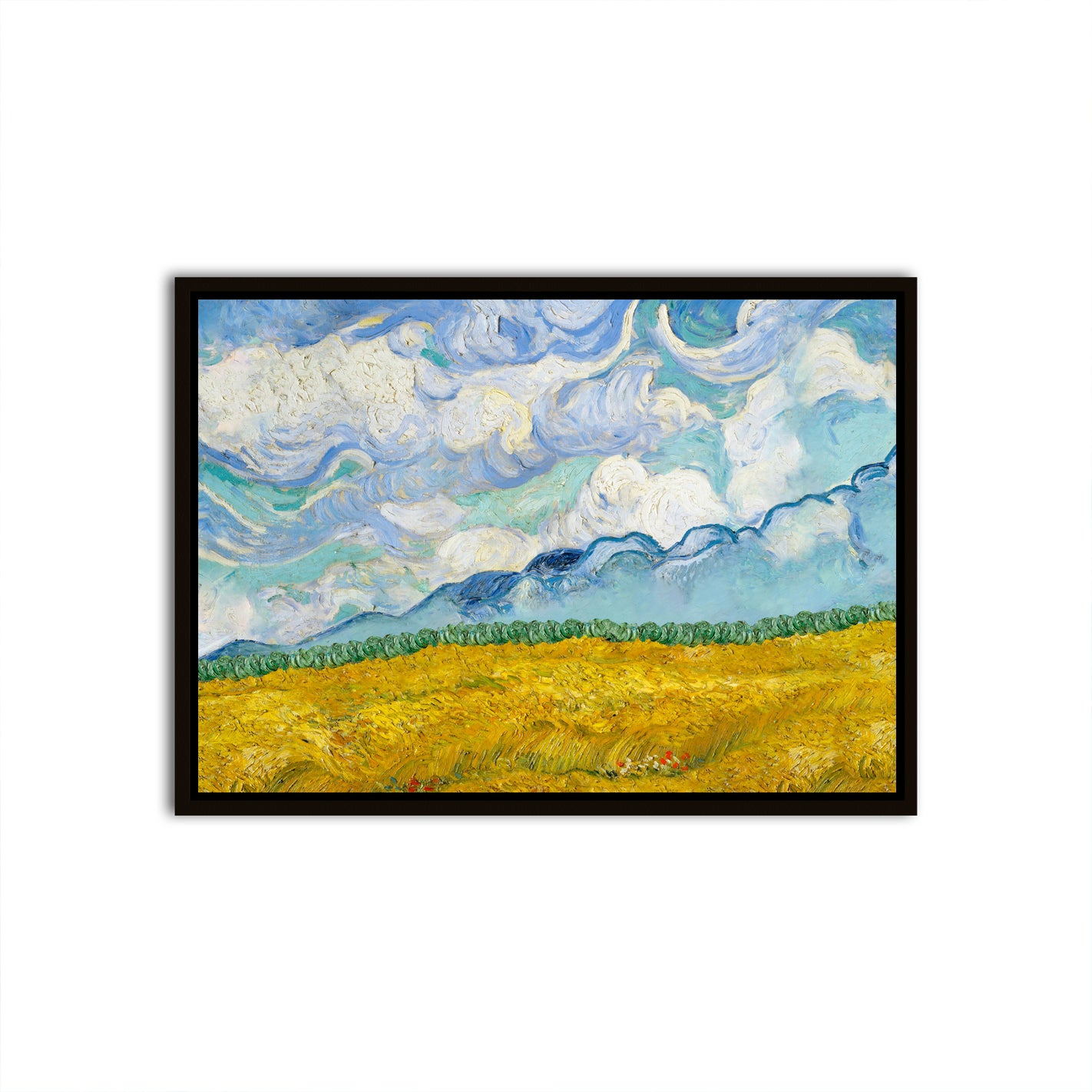 Whirling Clouds Black Canvas frame acrylic canvas Frames