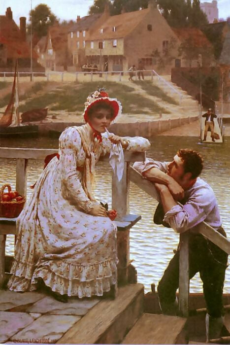 Edmund Blair Leighton – Courtship 45x60 Canvas