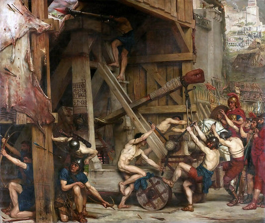 Edward John Poynter – The Catapult 50X40 Canvas