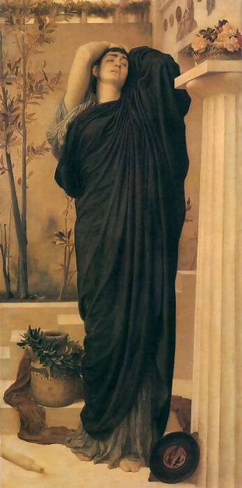 Frederic Leighton – Electra at the Tomb of Agamemnon 50X40 Canvas