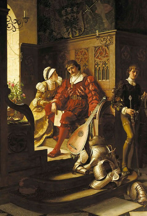 Edmund Blair Leighton – Duty Calls 50X40 Canvas