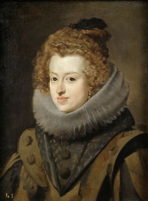 Diego Rodriguez de Silva y Velazquez – Maria of Austria, Queen of Hungary 50X40 Canvas