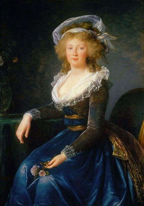 Elisabeth-Louise Vigee-Lebrun – Marie Therese Caroline, Empress of Austria 140x187 Canvas