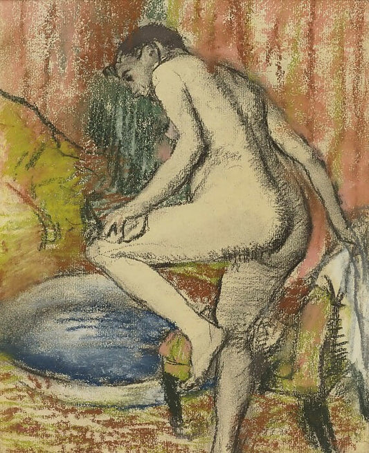 Paintings from Sotheby's auctions – Edgar Degas - Woman after Bathing, 1883 50X40 Canvas