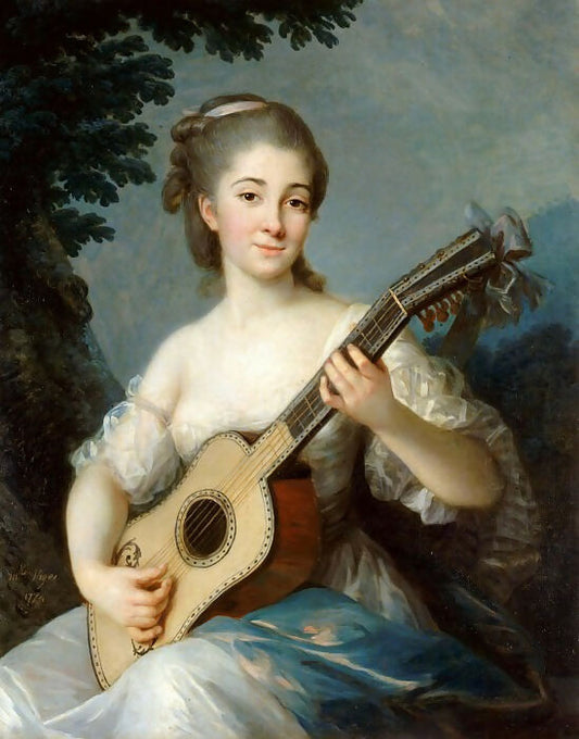 Elisabeth-Louise Vigée-Lebrun – Portrait of Marie de Robien, Viscountess Mirabeau 50X45 Canvas