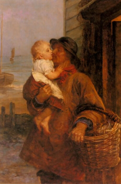 Frederick Morgan – A Welcome For Daddy 50X40 Canvas