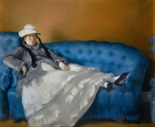 Edouard Manet - Madame Manet on a Blue Sofa 50X40 Canvas