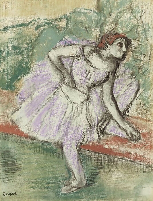 Paintings from Sotheby’s auctions – Edgar Degas - The Dancer in Violet, 1895-98 50X40 Canvas