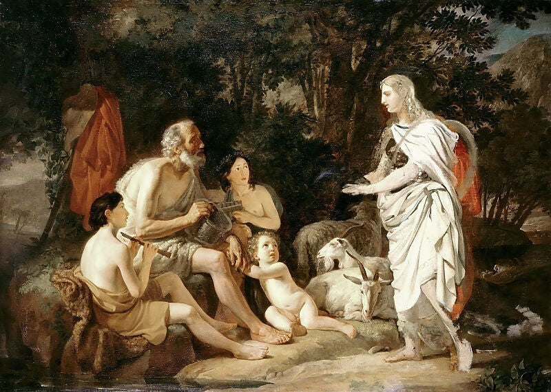 KarlPavlovichBryullov–ErminiaattheShepherds 50X40 Canvas