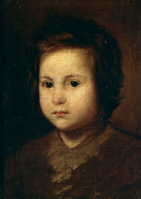Diego Rodriguez de Silva y Velazquez – Portrait of a Child 50X40 Canvas