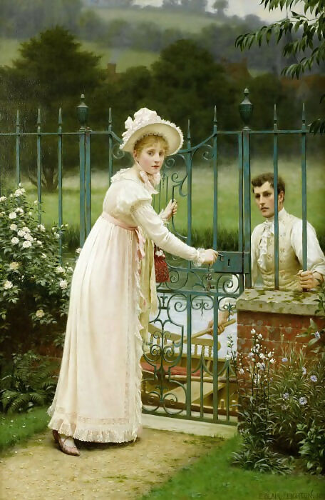 Edmund Blair Leighton - Where There's a Will 50X40 Canvas